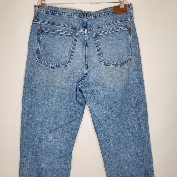 Madewell Dad Jean Jeans Size 30 Distressed Cotton Denim Slouchy Grunge Fall - Picture 5 of 16